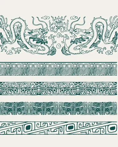 编钟双龙纹样