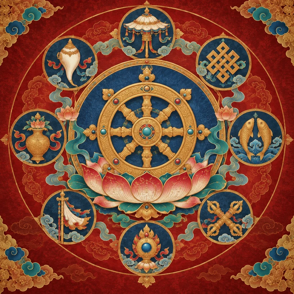 藏族八宝纹 主题封面